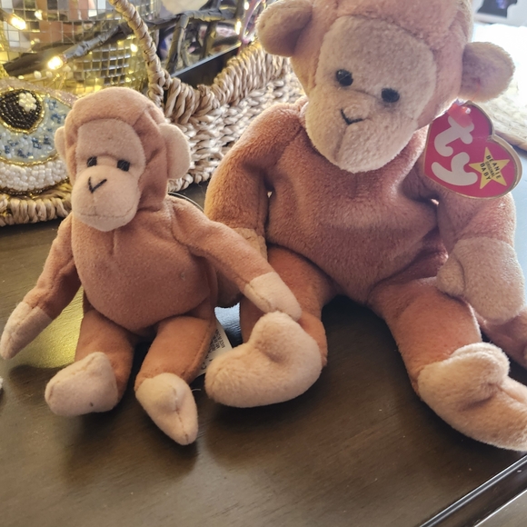 TY Bongo Circa 1995 Monkey And Mini Bongo 1993 Lot